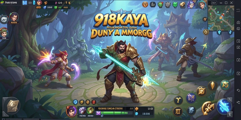 Screenshot dari gameplay seru di 918KAYA, menunjukkan pertarungan epik.