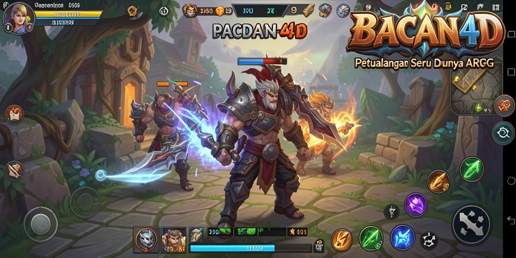 Tampilan menakjubkan dari gameplay ARPG BACAN4D yang memikat.