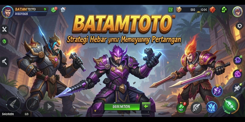 Tampilan gameplay seru dari BATAMTOTO dengan strategi kompleks.