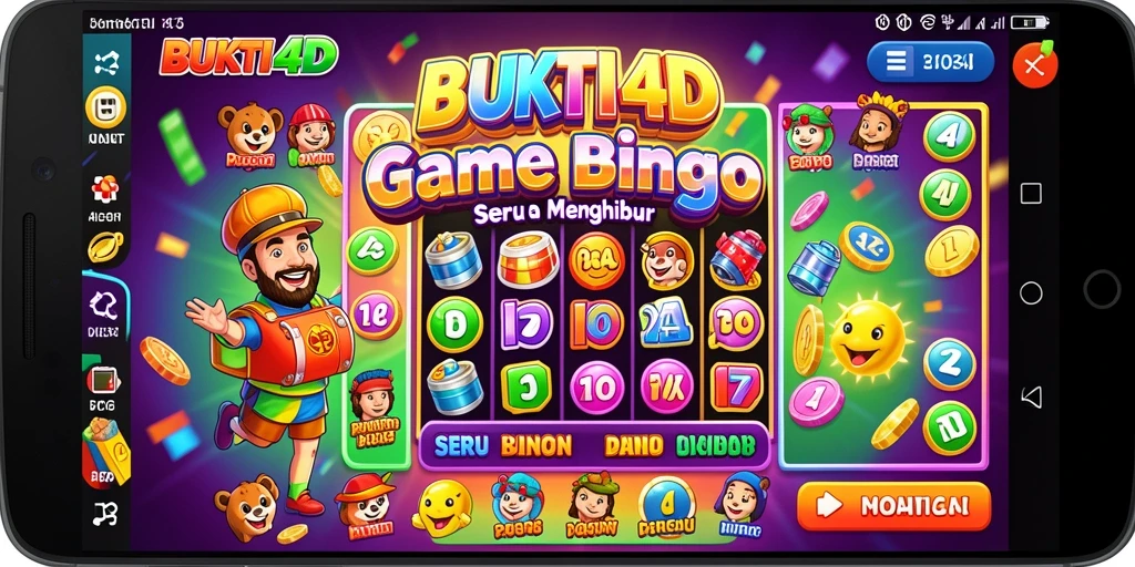 Screenshot BUKTI4D menunjukkan permainan Bingo yang seru dan interaktif.