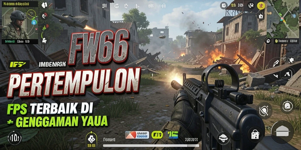 Screenshot gameplay FW66 menampilkan aksi tembak-menembak yang mendebarkan.