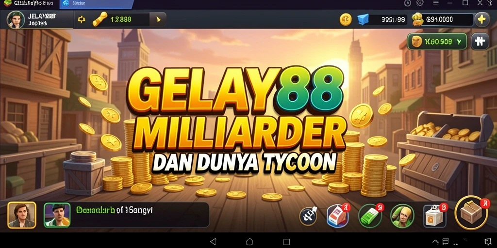 Tampilan gameplay GELAY88 yang menarik dengan elemen manajemen bisnis.