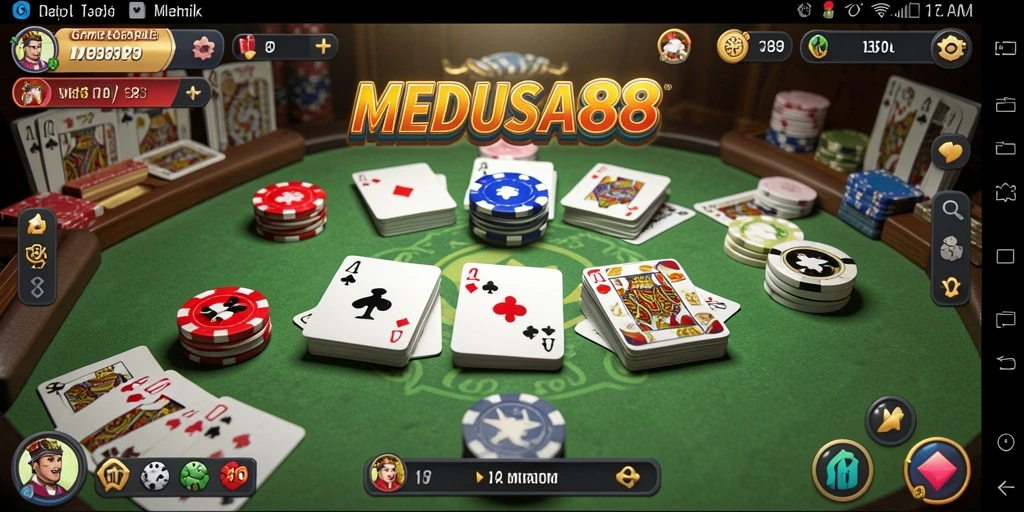 Tampilan gameplay seru dan menantang di MEDUSA88.