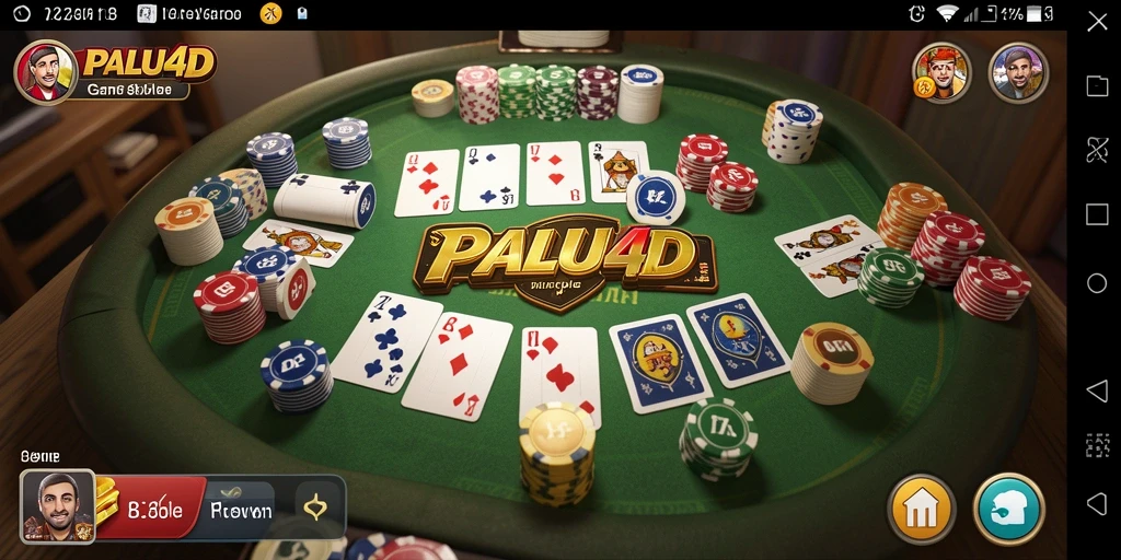 Screenshot PALU4D menunjukkan gameplay seru Gaple.