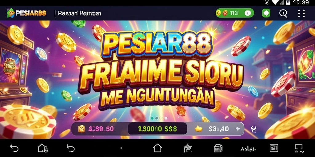 Tampilan gameplay Slot yang menarik dan penuh warna di PESIAR88.