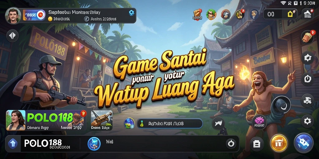 Tangkapan layar POLO188 menampilkan gameplay yang ceria dan penuh warna.