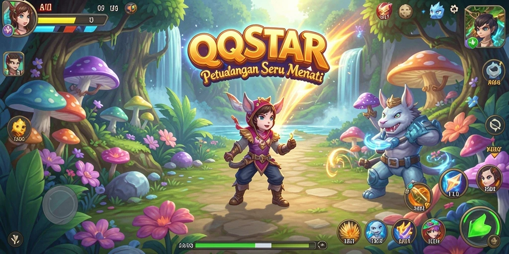 Gameplay seru dan grafis menakjubkan dalam QQSTAR.