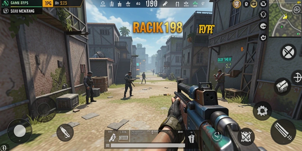 Tampilan gameplay seru dari RACIK198 dengan aksi TPS yang mendebarkan.