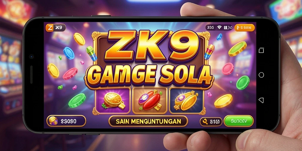 Tampilan gameplay seru dari ZK9 yang penuh warna.