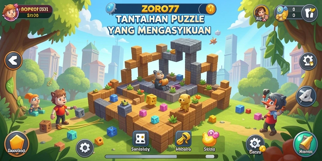 Tampilan gameplay menarik dari ZORO77 yang penuh tantangan.